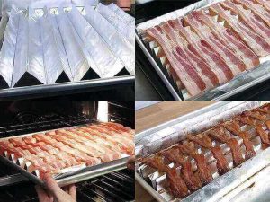 how to cook bacon in the oven with aluminum foil