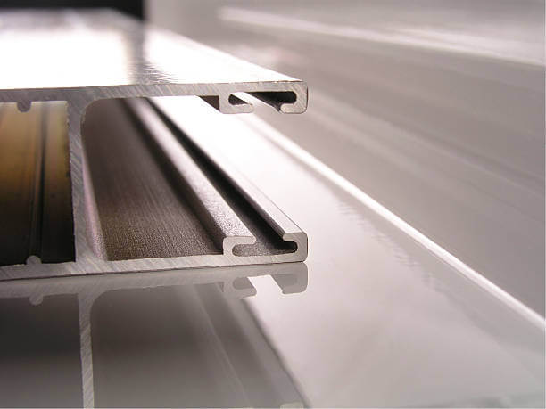 Extruded aluminium profiles up close