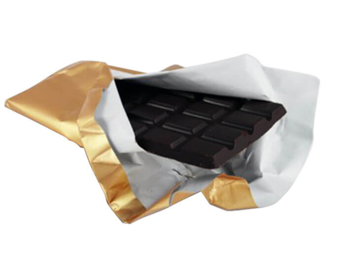 Chocolate flexible packaging gold aluminum foil