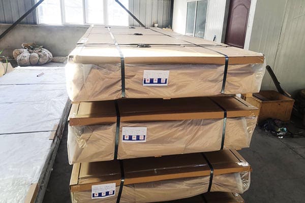 Placa de aluminio antideslizante mariña Embalaxe de exportación